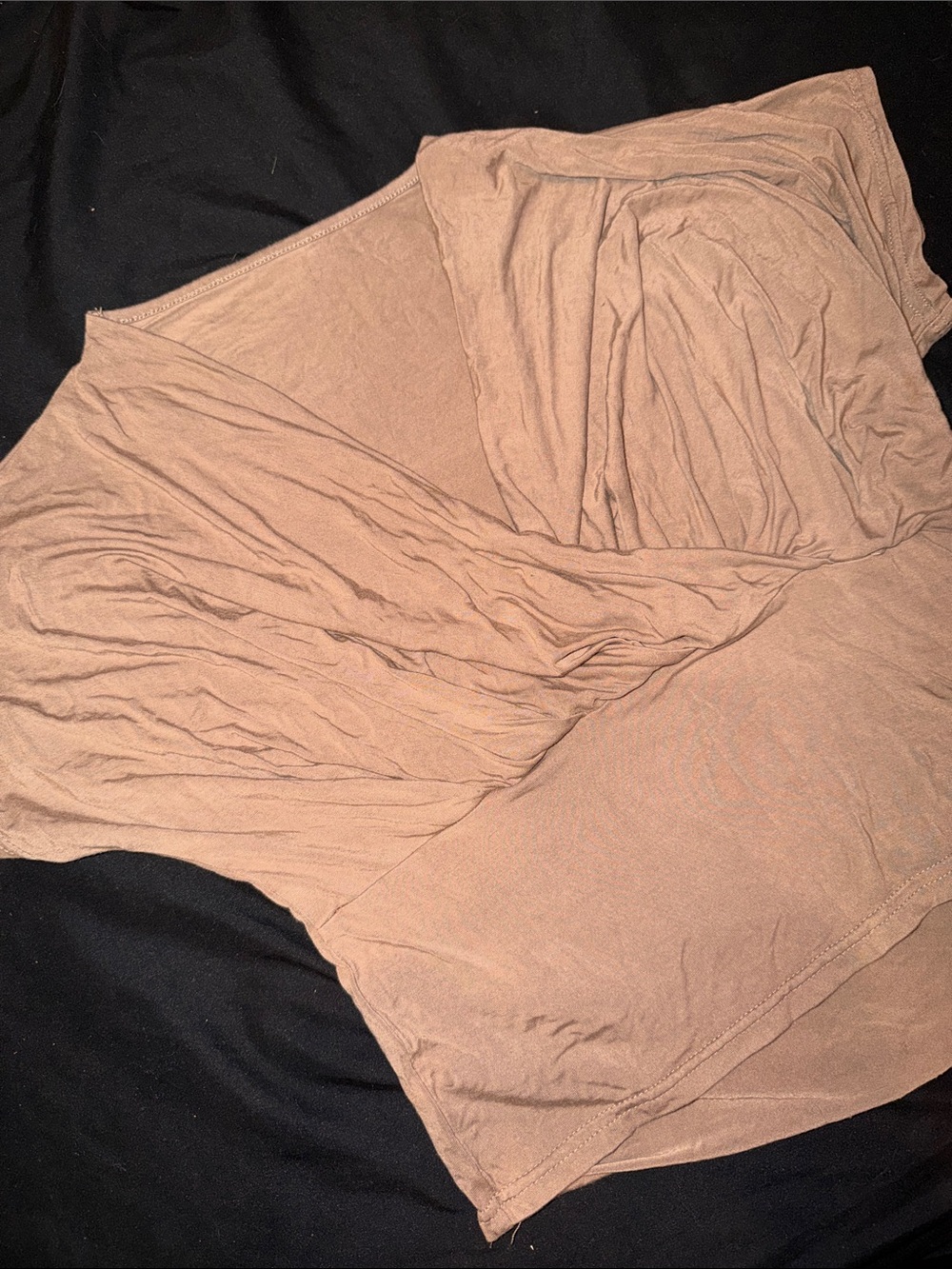 Women’s Wrap-Style low cut shirt in Light Brown